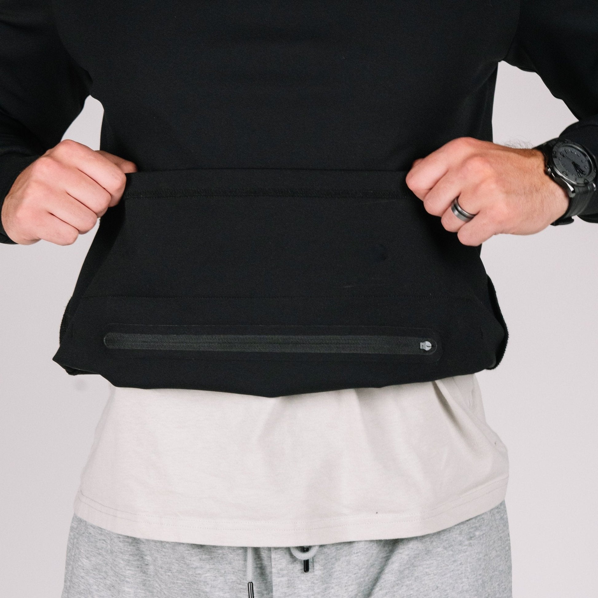 Phantom™ Hoodie — Magnetized hand pocket closed
