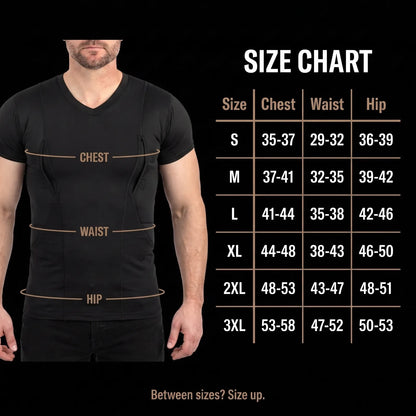 Size chart S to 3XL