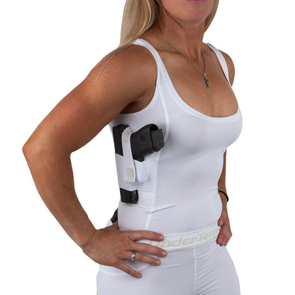 White concealed carry tank — back view
