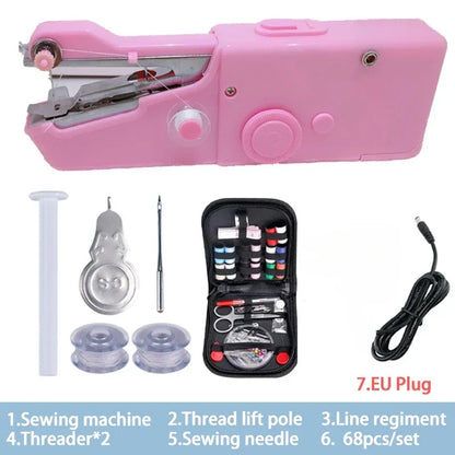 Portable Sewing Machine Manual Domestic Sewing Machine Presser Foot Handheld Rope-free Electric Quick Build DIY Apparel Supplies