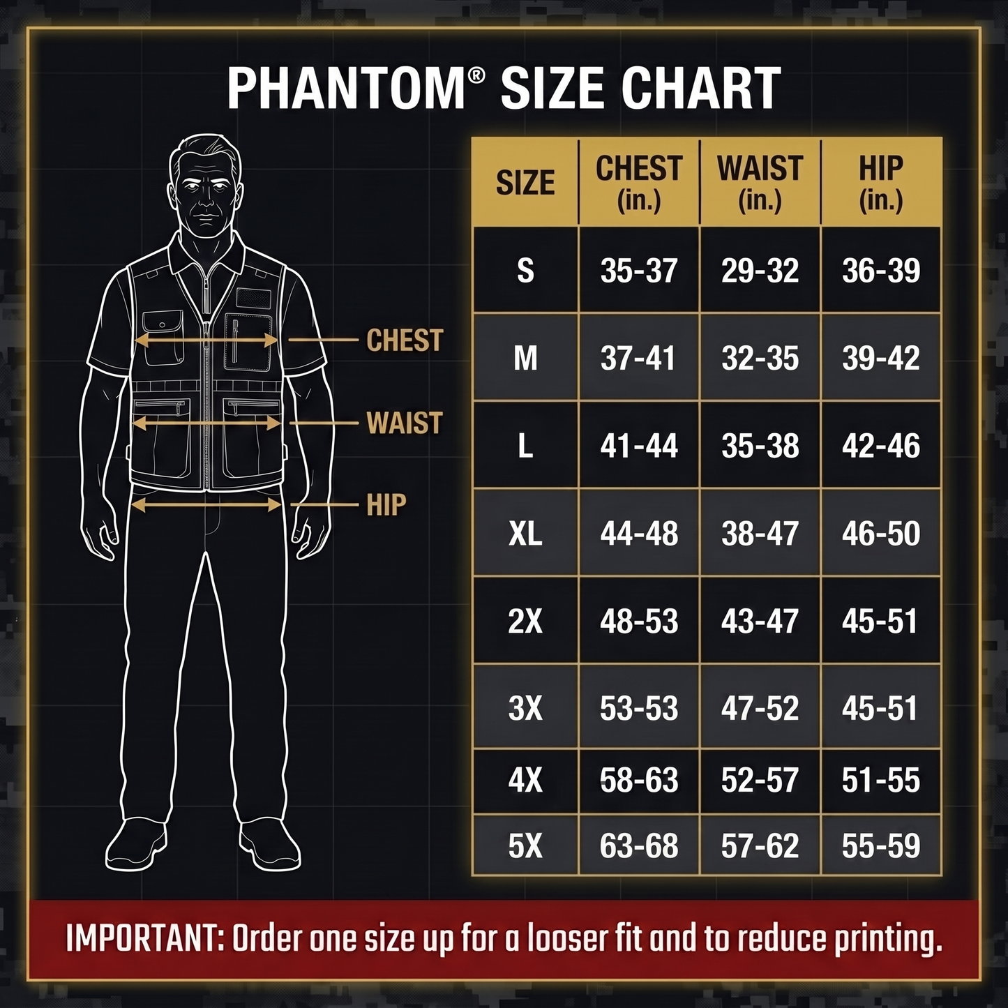 Phantom™ Premium Concealed Utility Travel Vest.