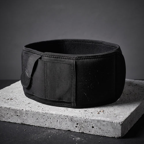 Phantom Belly Band closed into a ring, front holster pocket with its retention strap