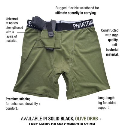 Phantom Appendix Carry Boxer Brief — Size Guide