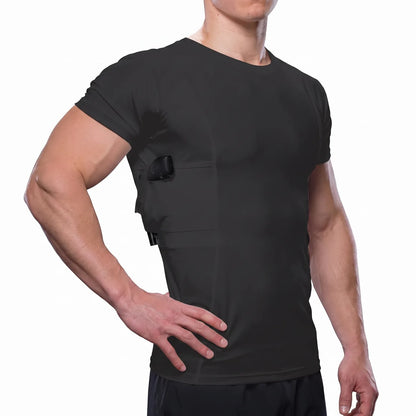 Slim low-profile concealed fit, side view